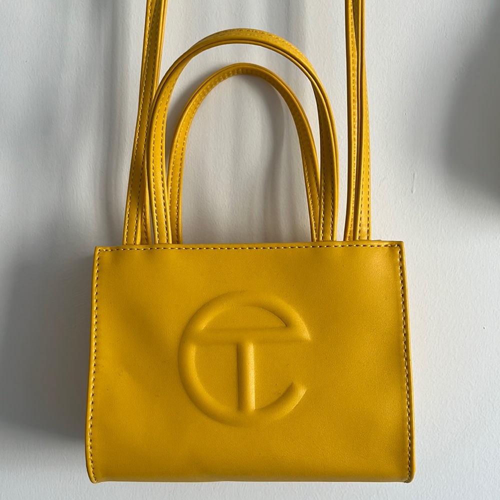small yellow shopping bag